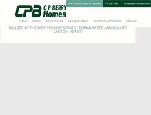 Tablet Screenshot of cpberryhomes.com